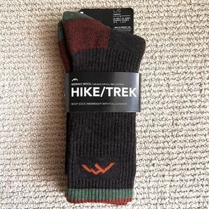 Darn Tough Men's Hiker Boot Full Cushion Midweight Hiking Socks L (10-12) Walnut